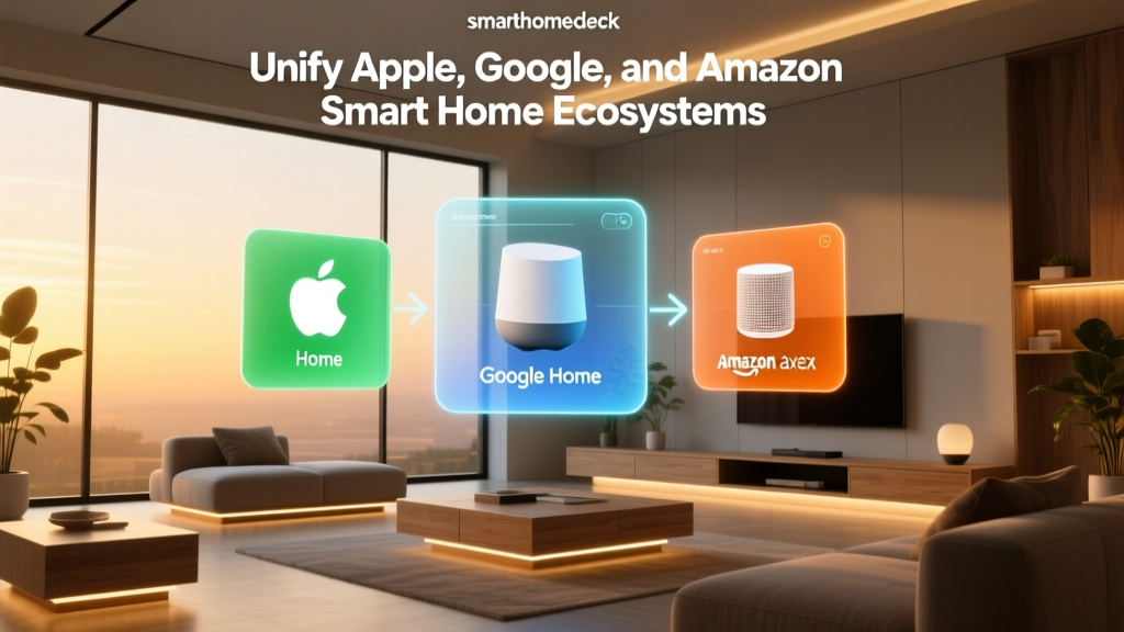 Unify Apple, Google, and Amazon Smart Home Ecosystems