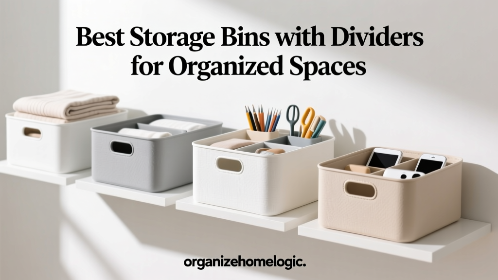 Best Storage Bins with Dividers for Organized Spaces