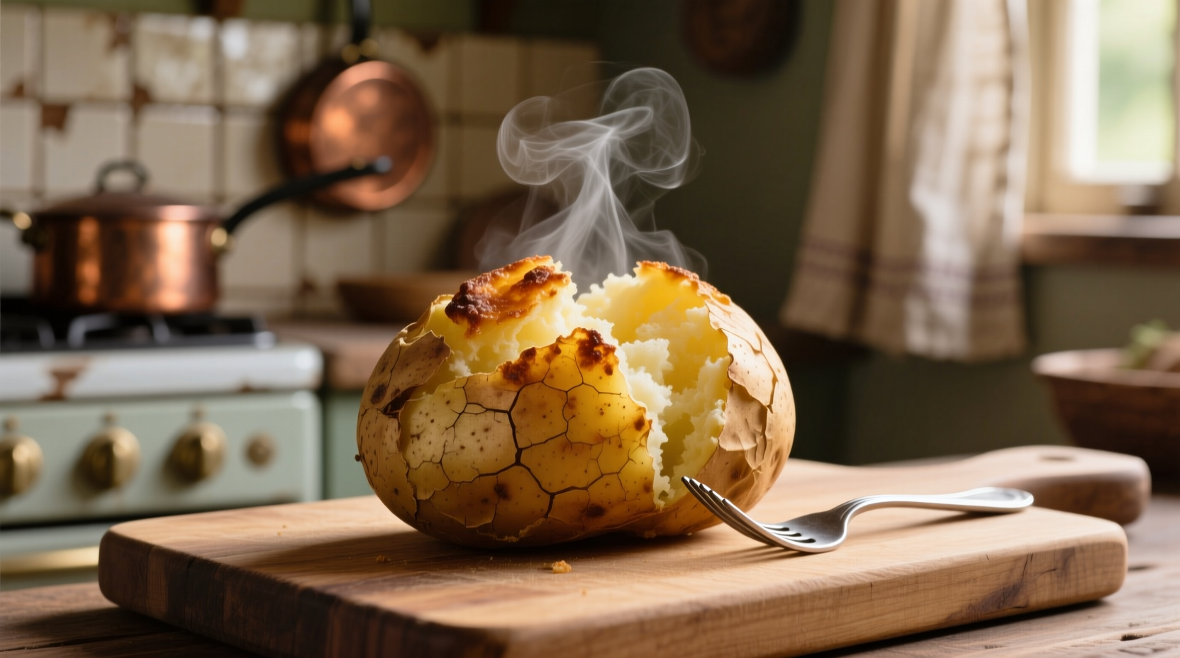 Perfect Baked Potato Time: 400°F for 55-65 Minutes