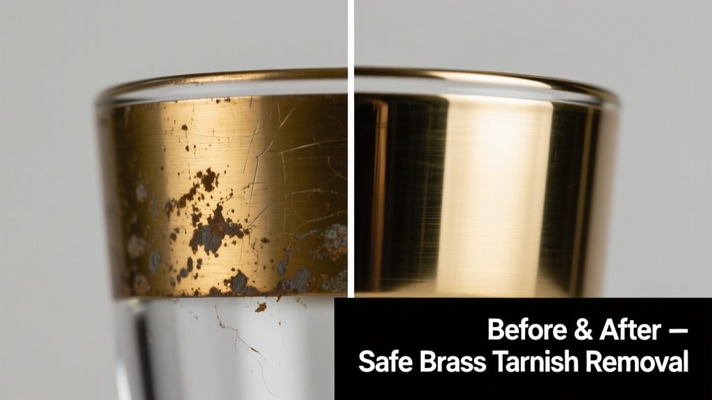 How to Remove Brass Tarnish from Glass Safely