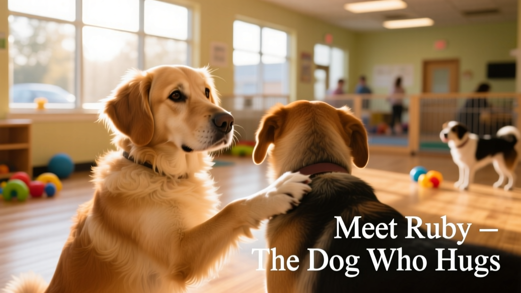 Meet Ruby, the Dog Who Pets Other Dogs at Daycare in Sweet Viral Video