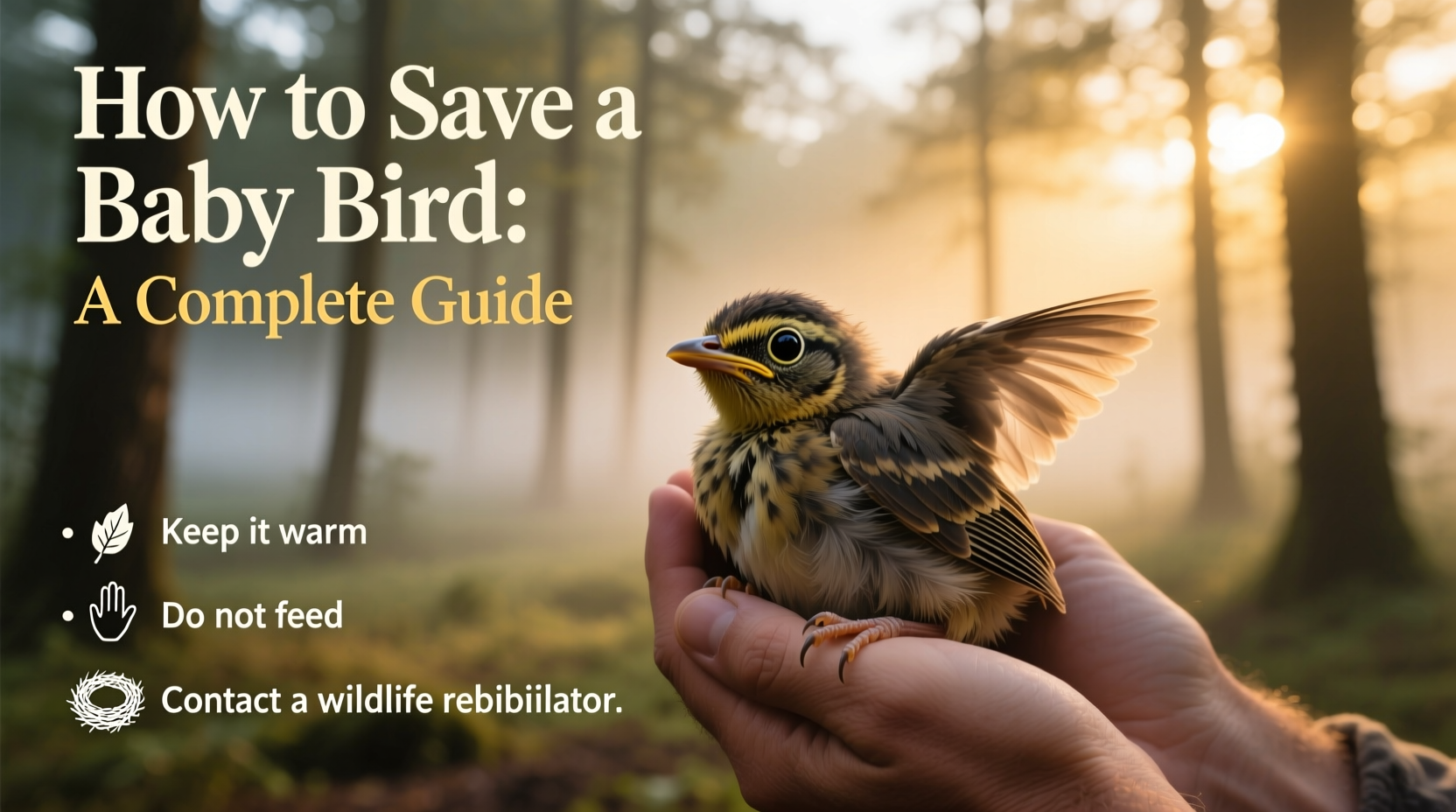 how to save a baby bird