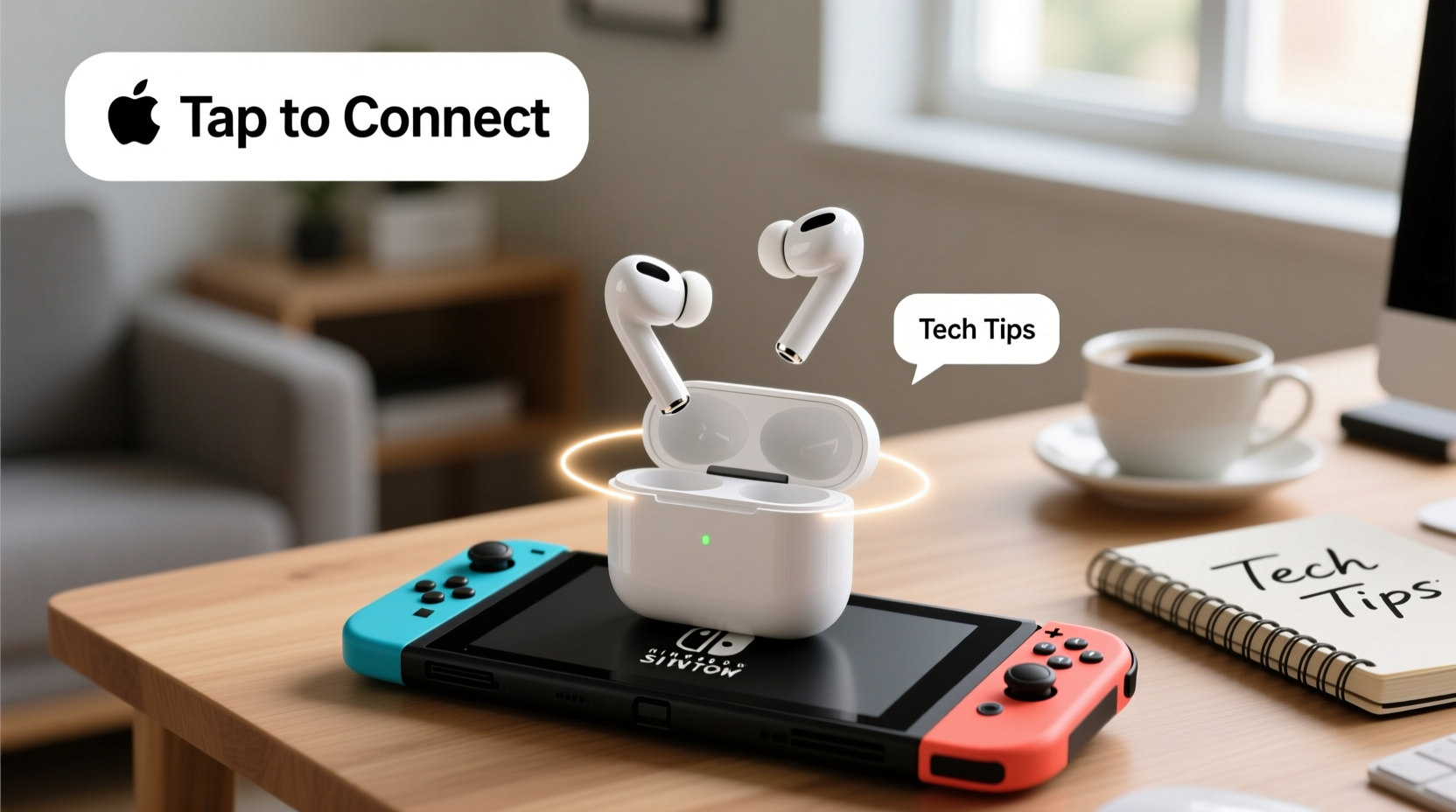 how to finally easily connect airpods to your nintend
