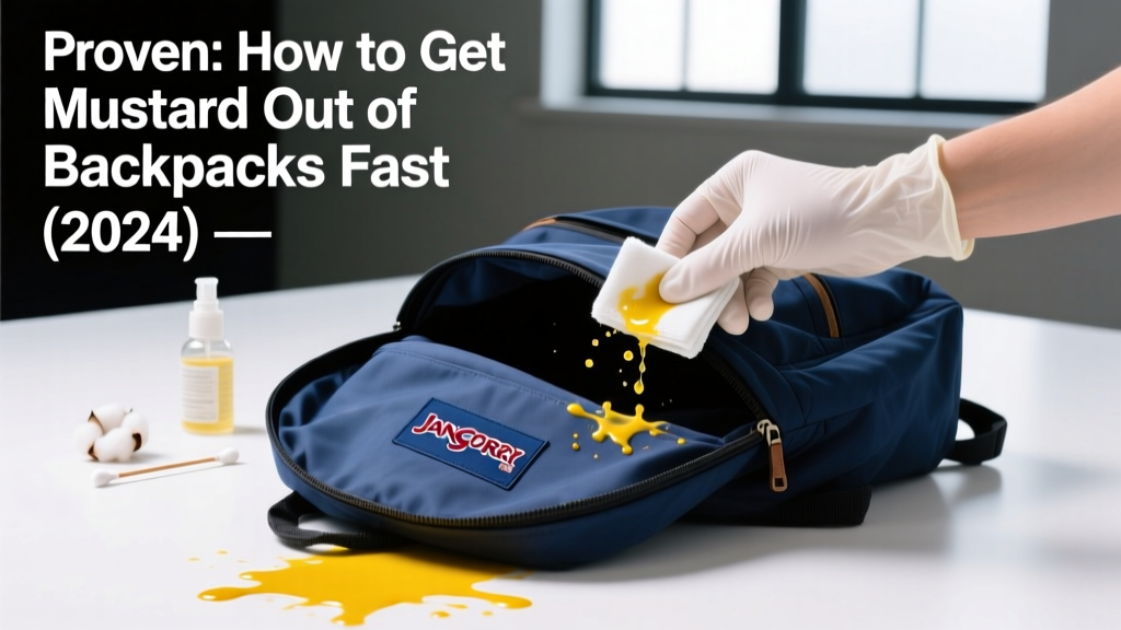 Proven: How to Get Mustard Out of Backpacks Fast (2026)