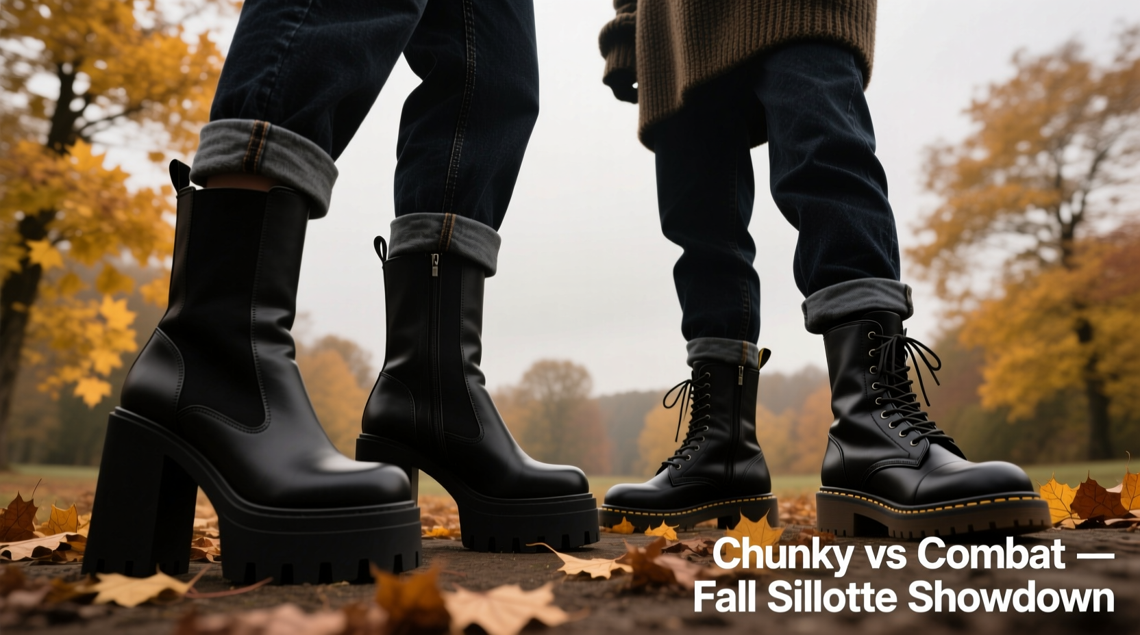 chunky boots vs combat boots which style creates a better silhouette for fall