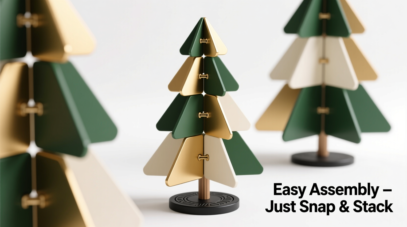 modular christmas trees with interchangeable sections are they easy to assemble