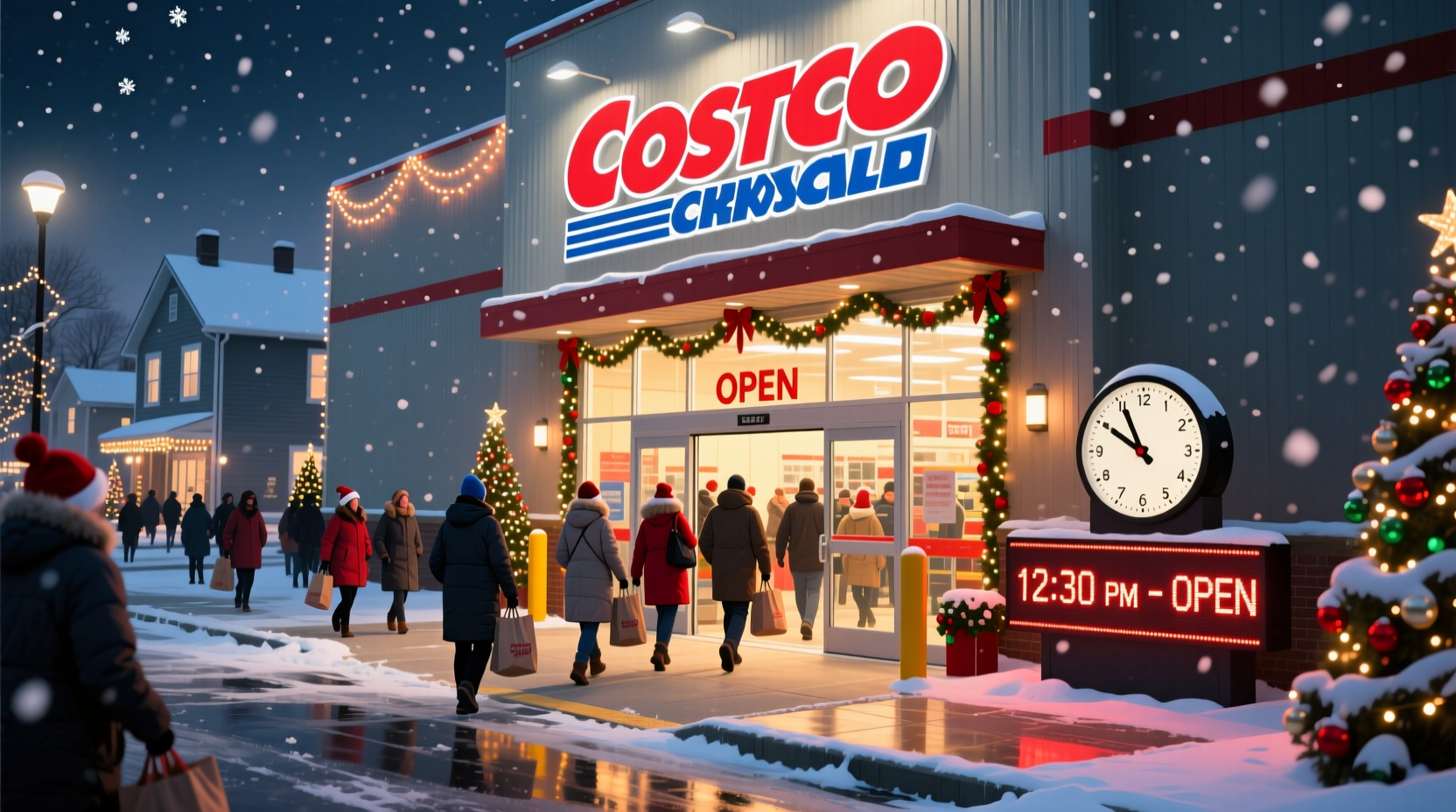 does costco open christmas eve