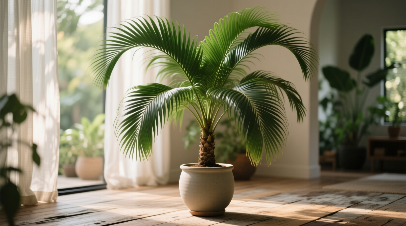 ravenea potted plant majesty palm