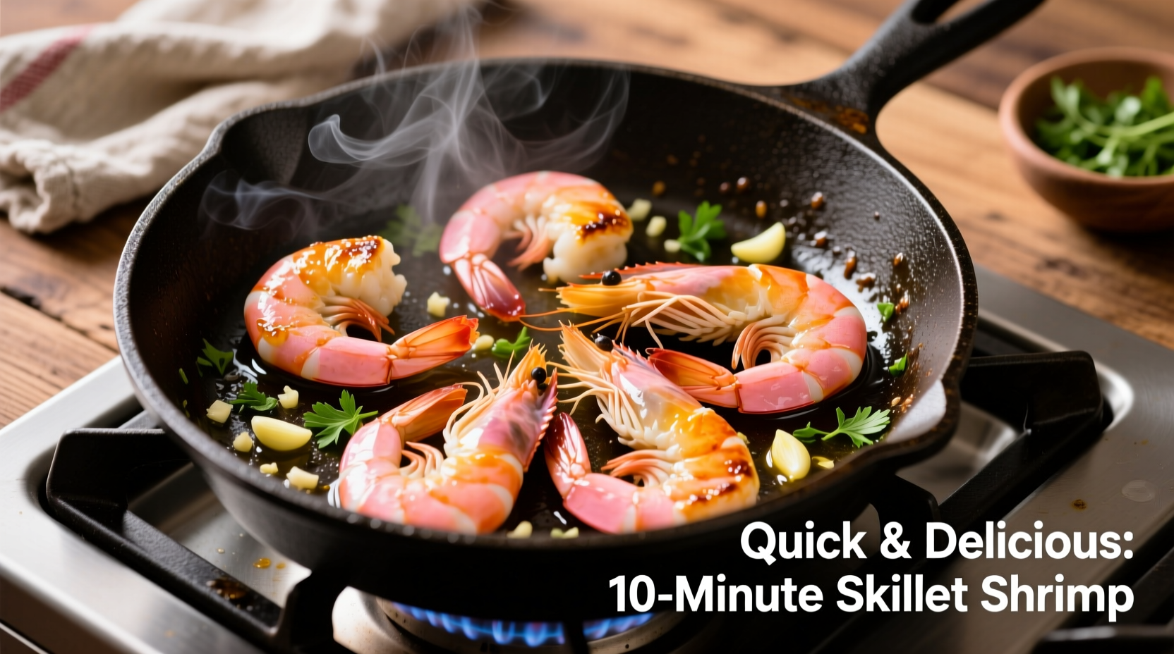 how to cook shrimp in a skillet