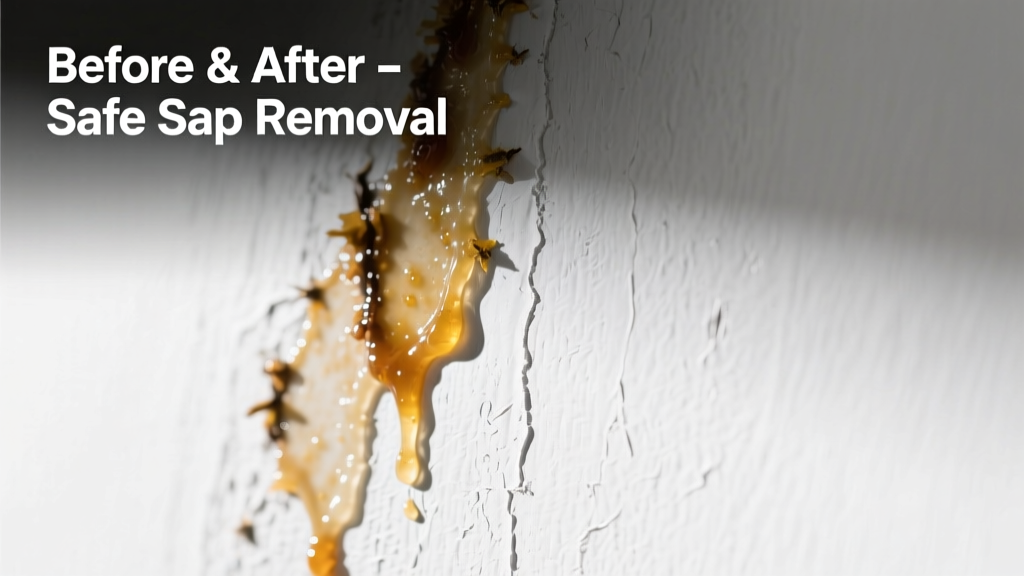 How to Remove Tree Sap from Painted Walls Safely