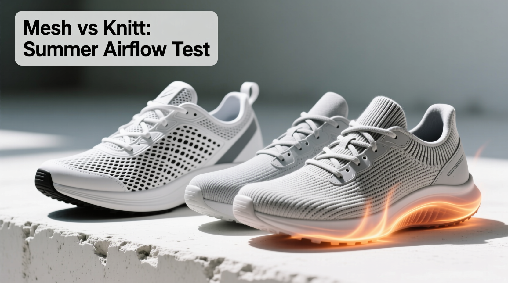 mesh sneakers vs knit uppers which provides better airflow in summer