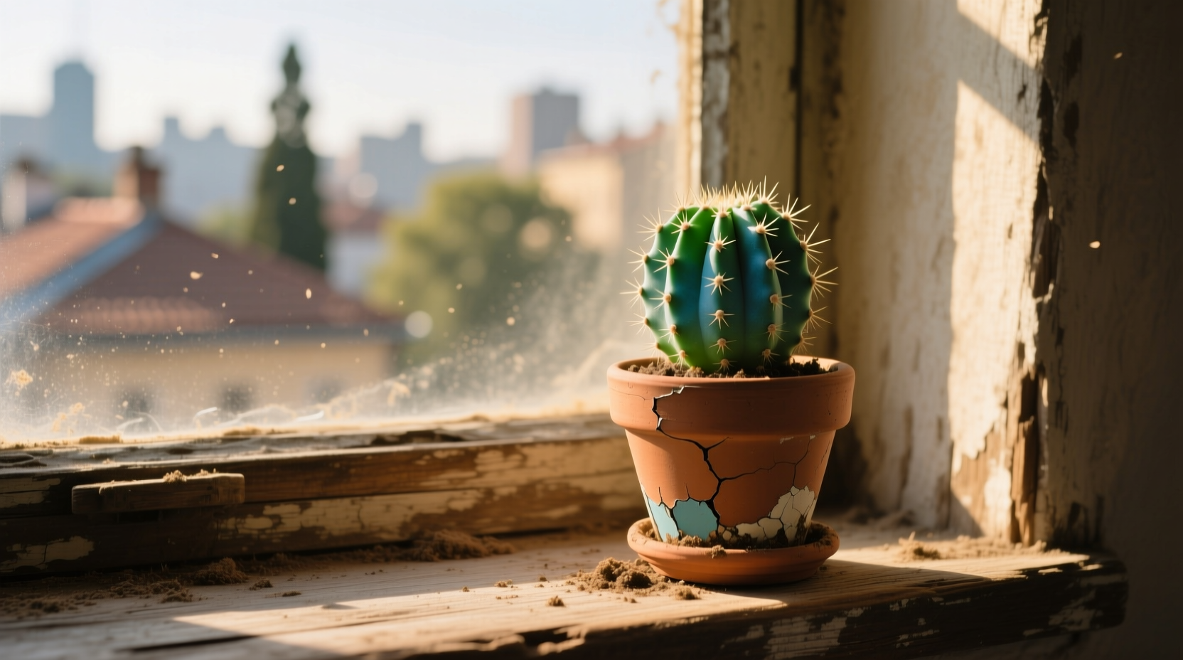 small potted cactus