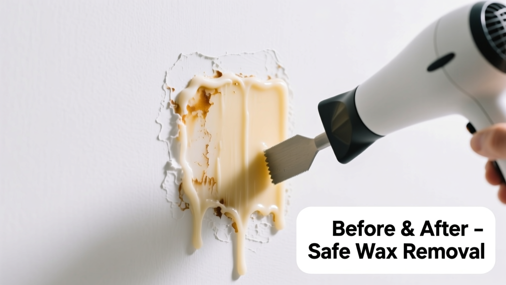 How to Remove Candle Wax from Painted Walls Safely