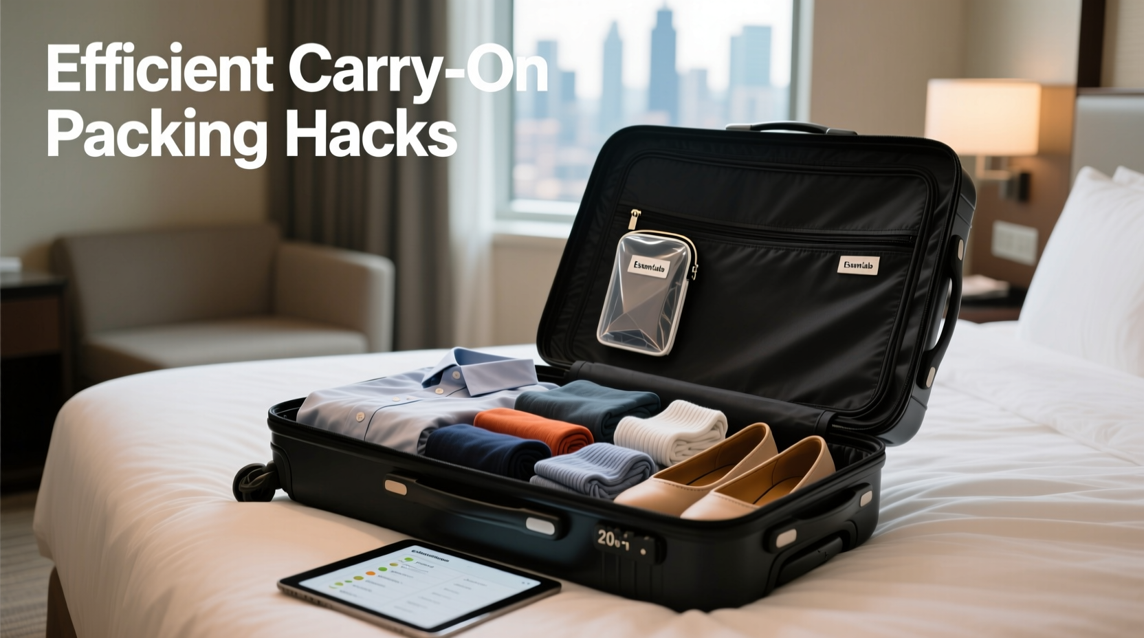how to pack a suitcase efficiently for carry on only travel hacks