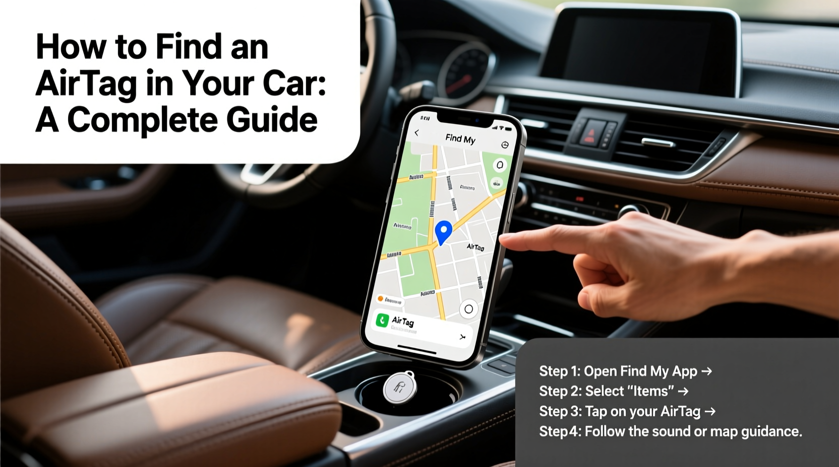 how to find an airtag in my car