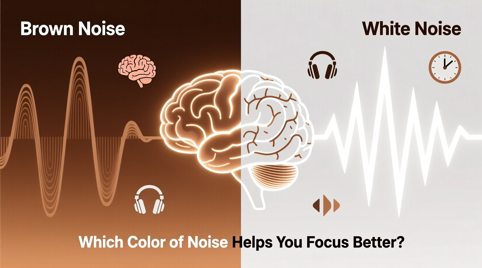 brown noise vs white noise which color of noise actually helps you focus better