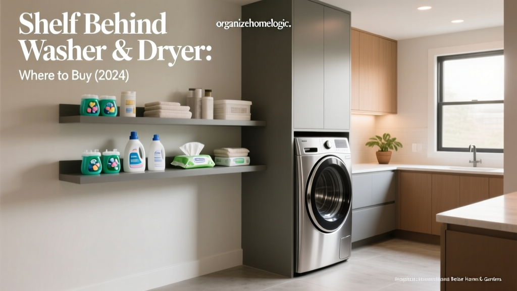 Shelf Behind Washer & Dryer: Where to Buy (2024)
