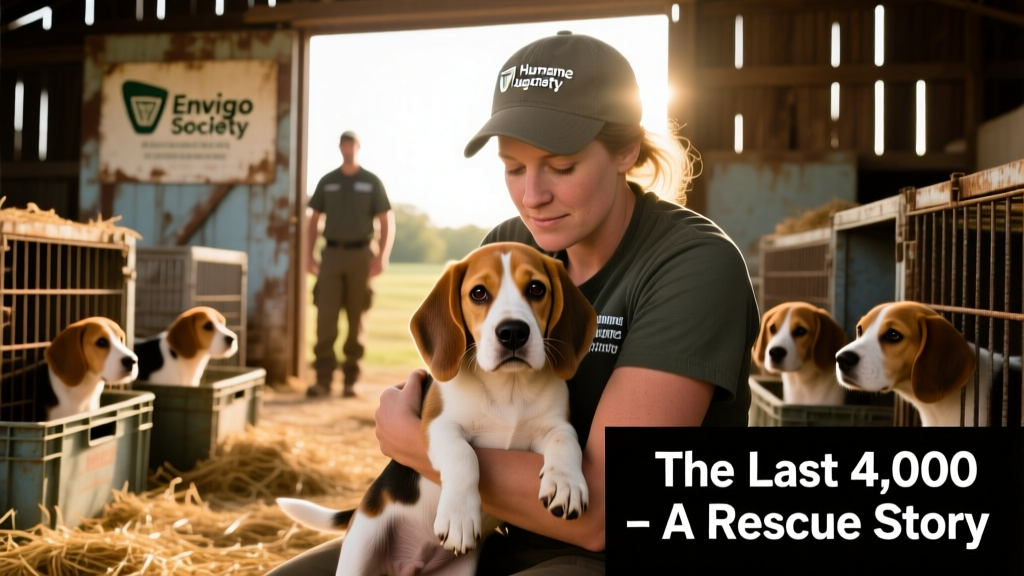 Humane Society Rescues Last of the 4,000 Beagles From Envigo Facility