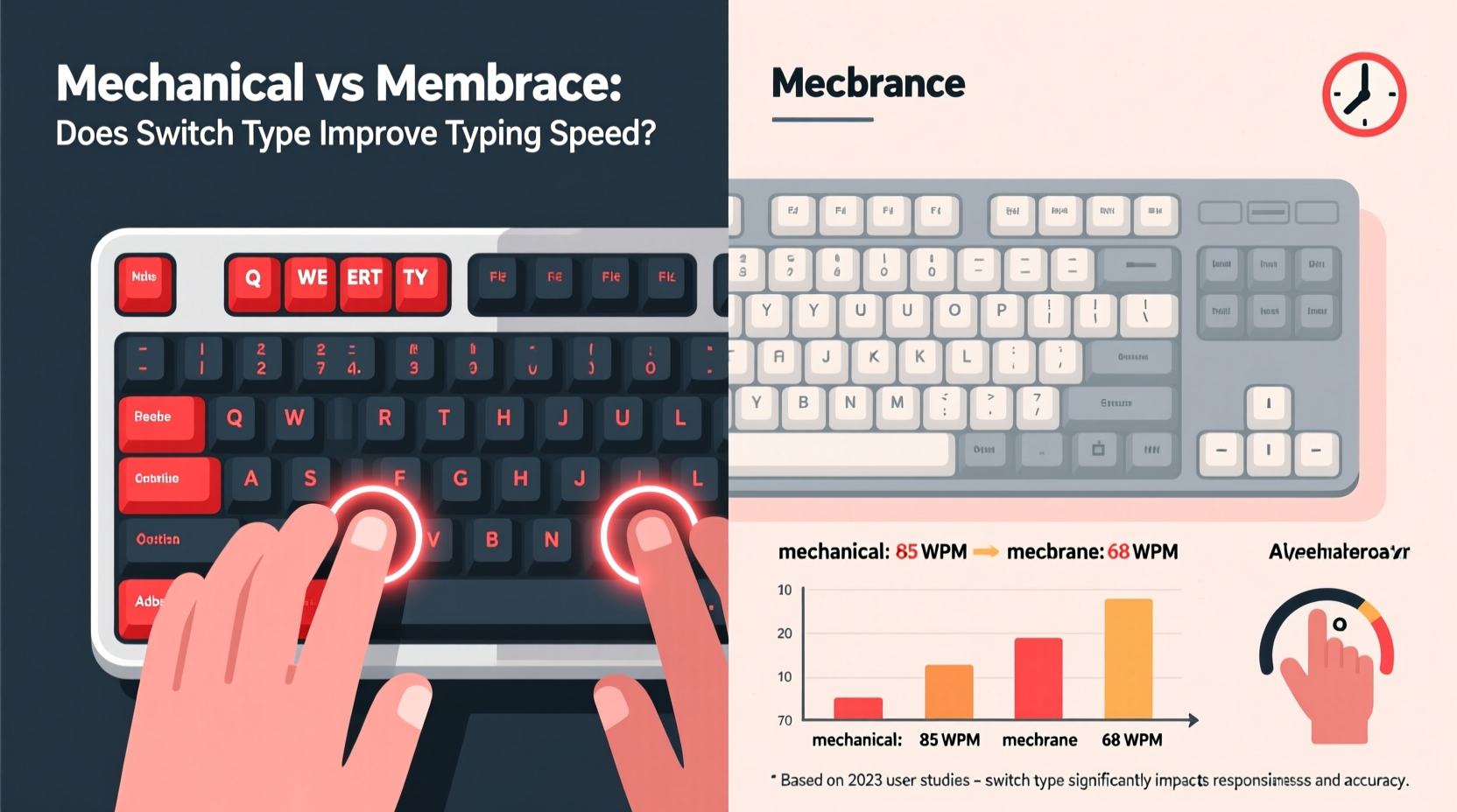mechanical keyboard vs membrane does the switch type really improve typing speed