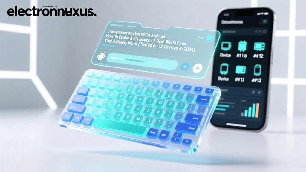Transparent Keyboard On Android How To Enable Fix Issues: 7 Real-World Fixes That Actually Work (Tested on 12 Devices in 2024)