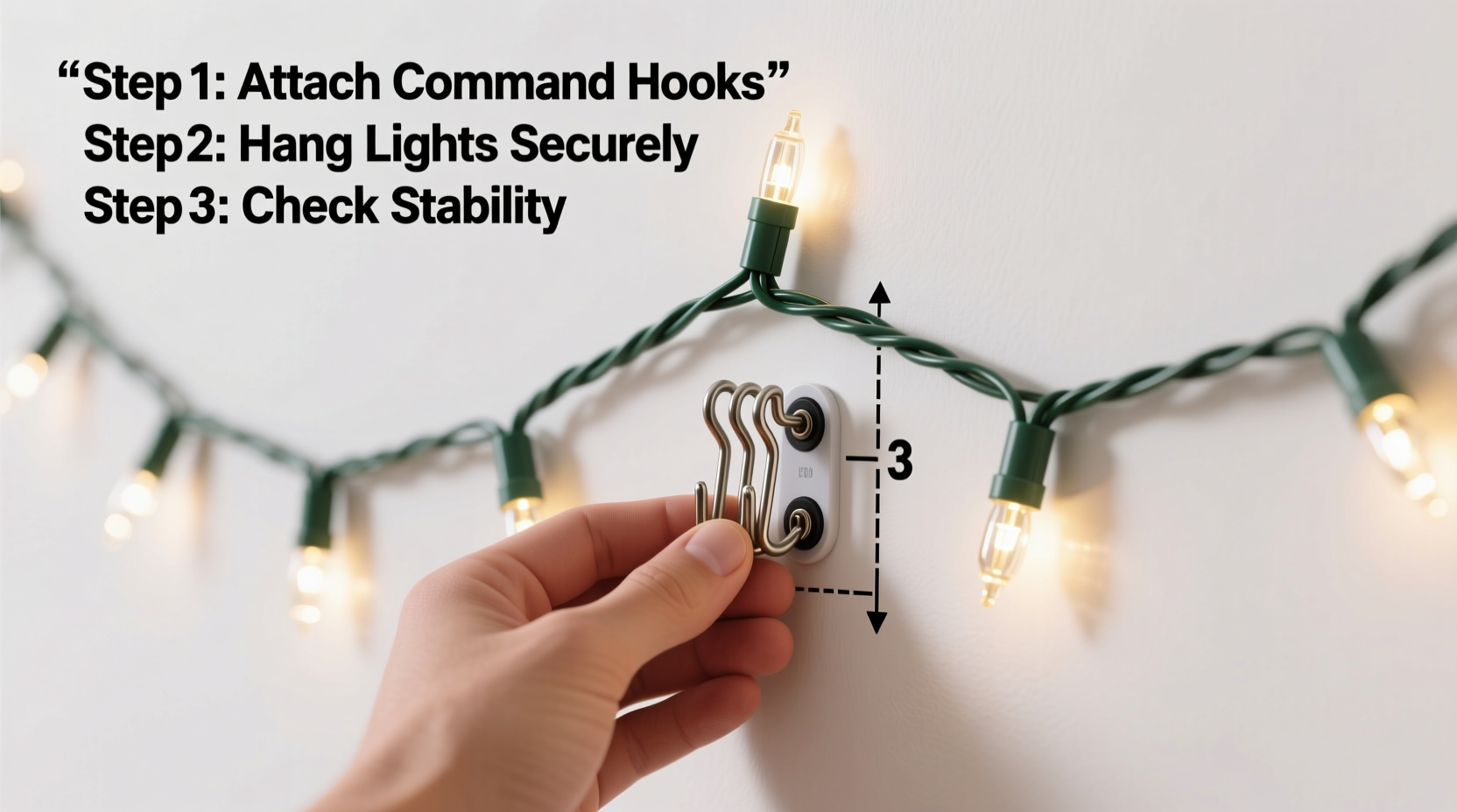 how to use command hooks effectively for indoor christmas light installation