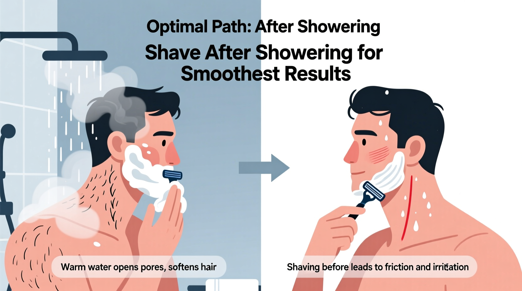 is it better to shave before or after showering for smoothest results