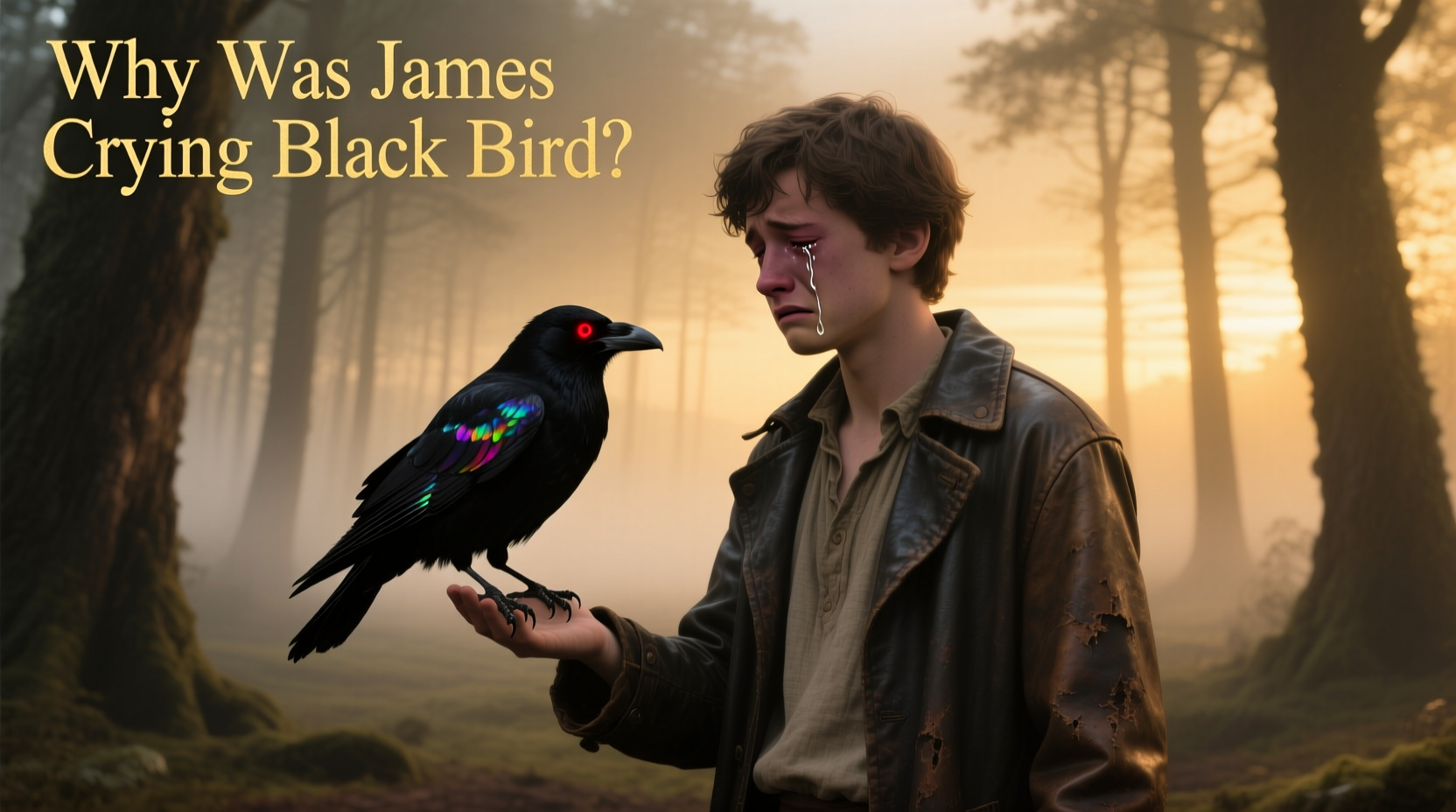why was james crying black bird