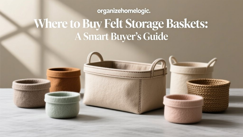 Where to Buy Felt Storage Baskets: A Smart Buyer’s Guide