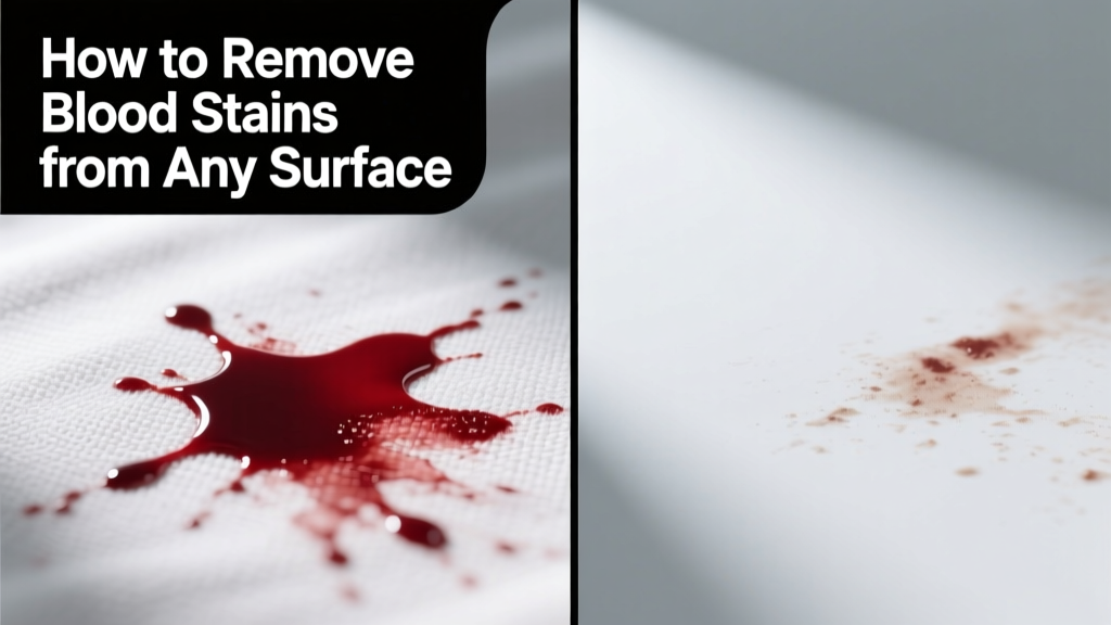 How to Remove Blood Stains from Any Surface