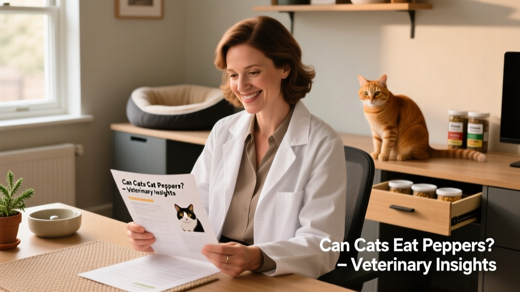 veterinary expert Emma Chandley reviewing cat nutrition guidelines