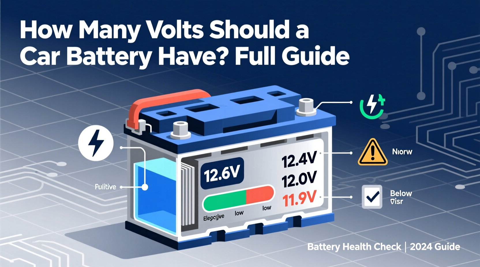 how many volts should car battery have