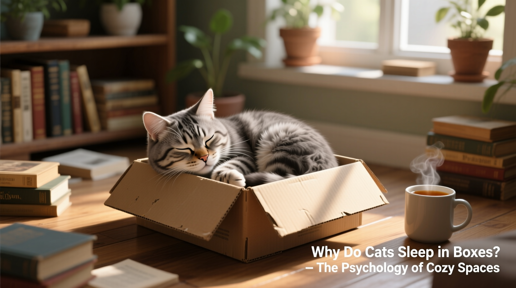 Why Do Cats Sleep In Boxes Psychology Of Cozy Spaces - Hiding In Cats Psychology