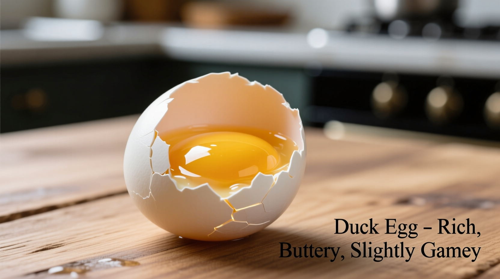 what does duck eggs taste like