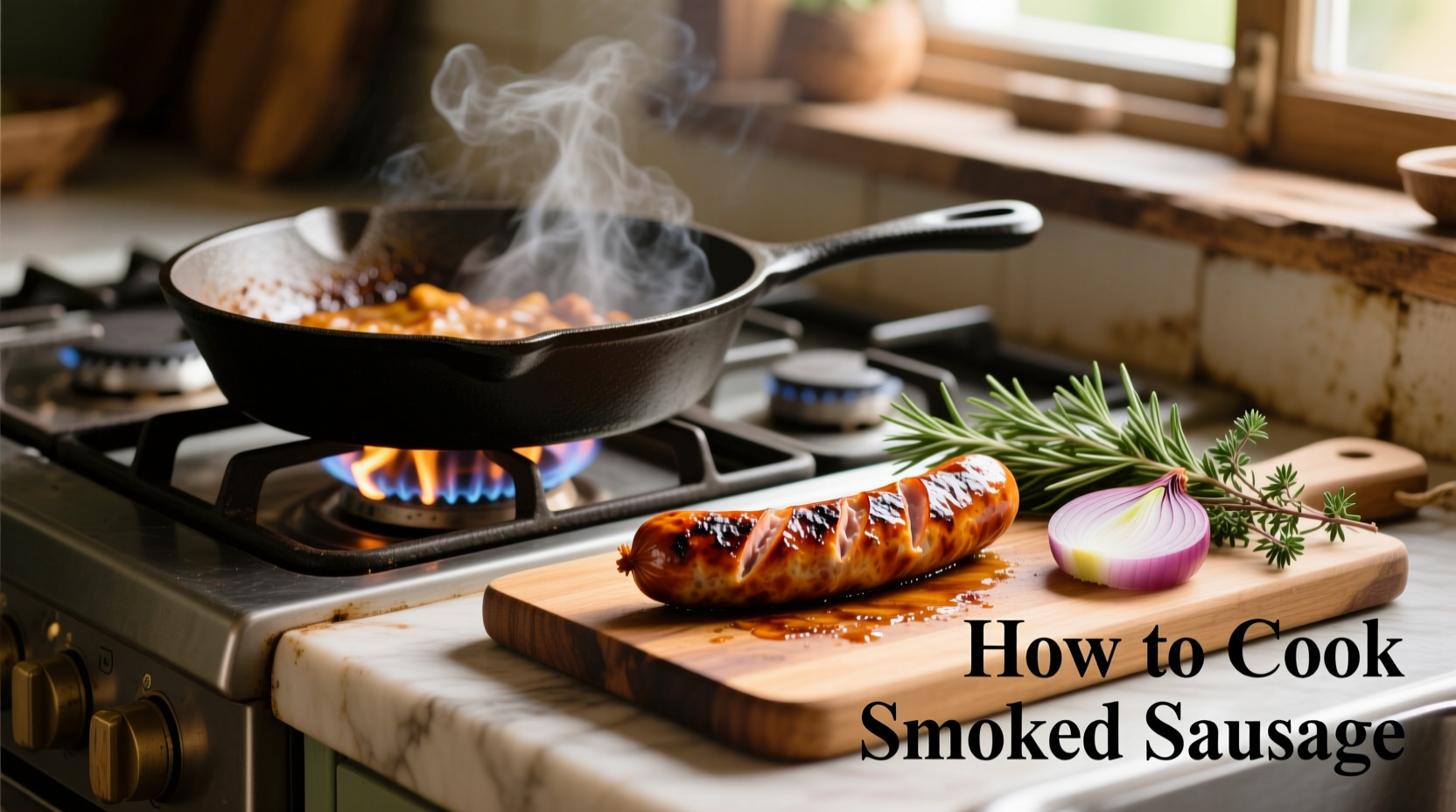 how to cook smoked sausage
