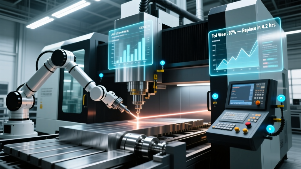 How a CNC Machine at Work Leverages AI & IoT Sensors in 2026