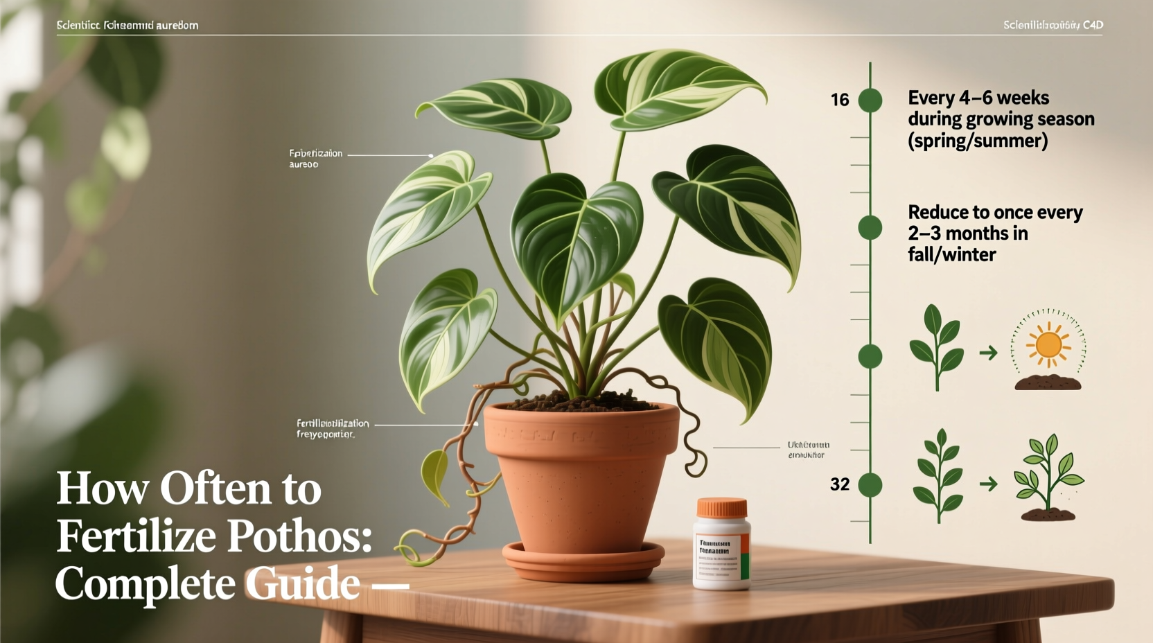 Pothos Fertilizer Schedule: 5 Pro Tips | TheHomeSprouts