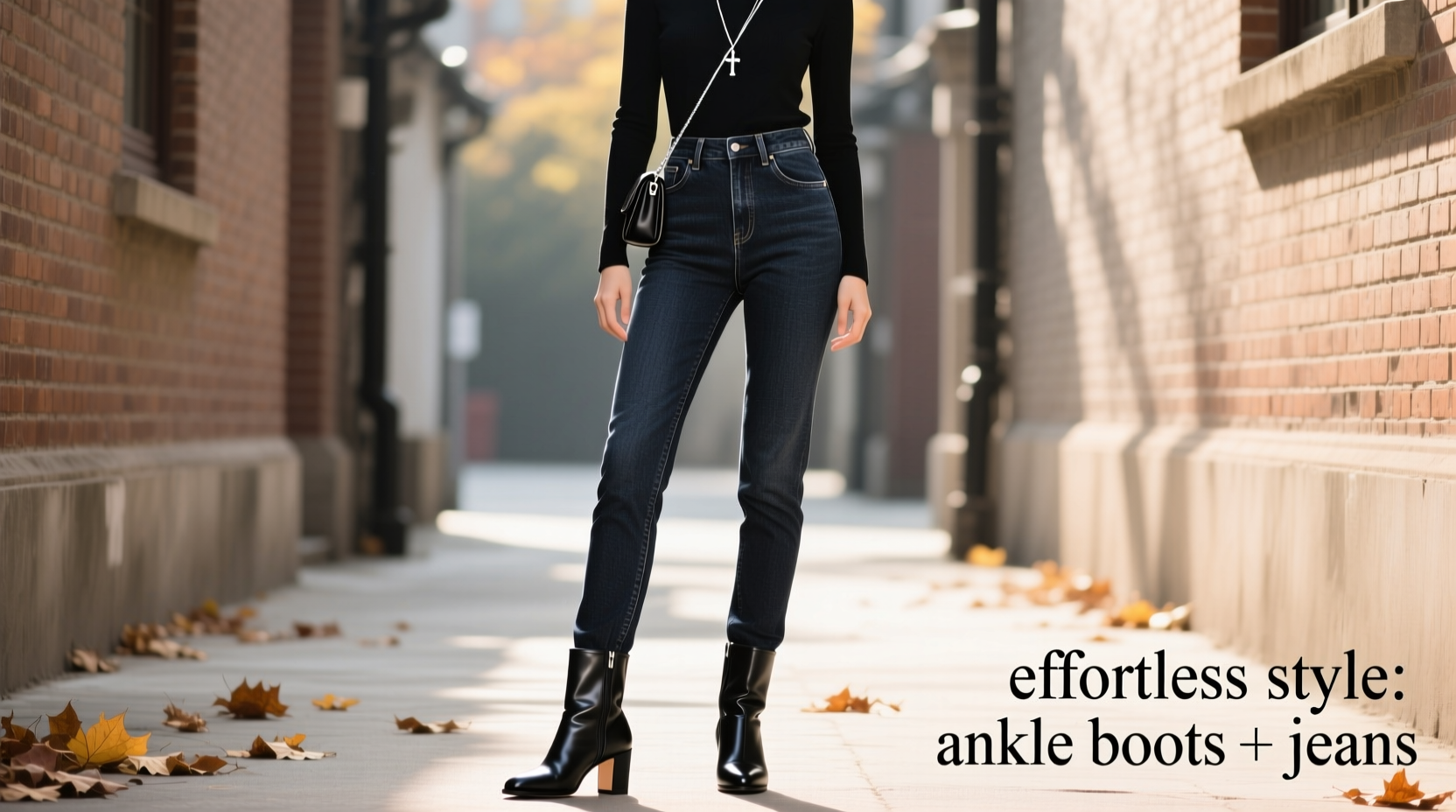 how to style ankle boots with jeans without looking bulky or outdated