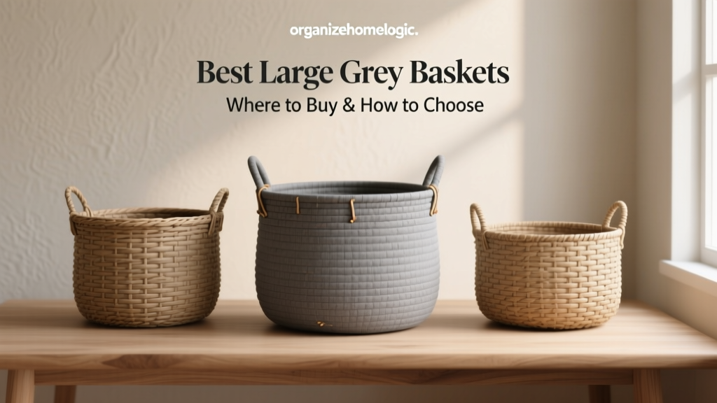 Best Large Grey Baskets: Where to Buy & How to Choose