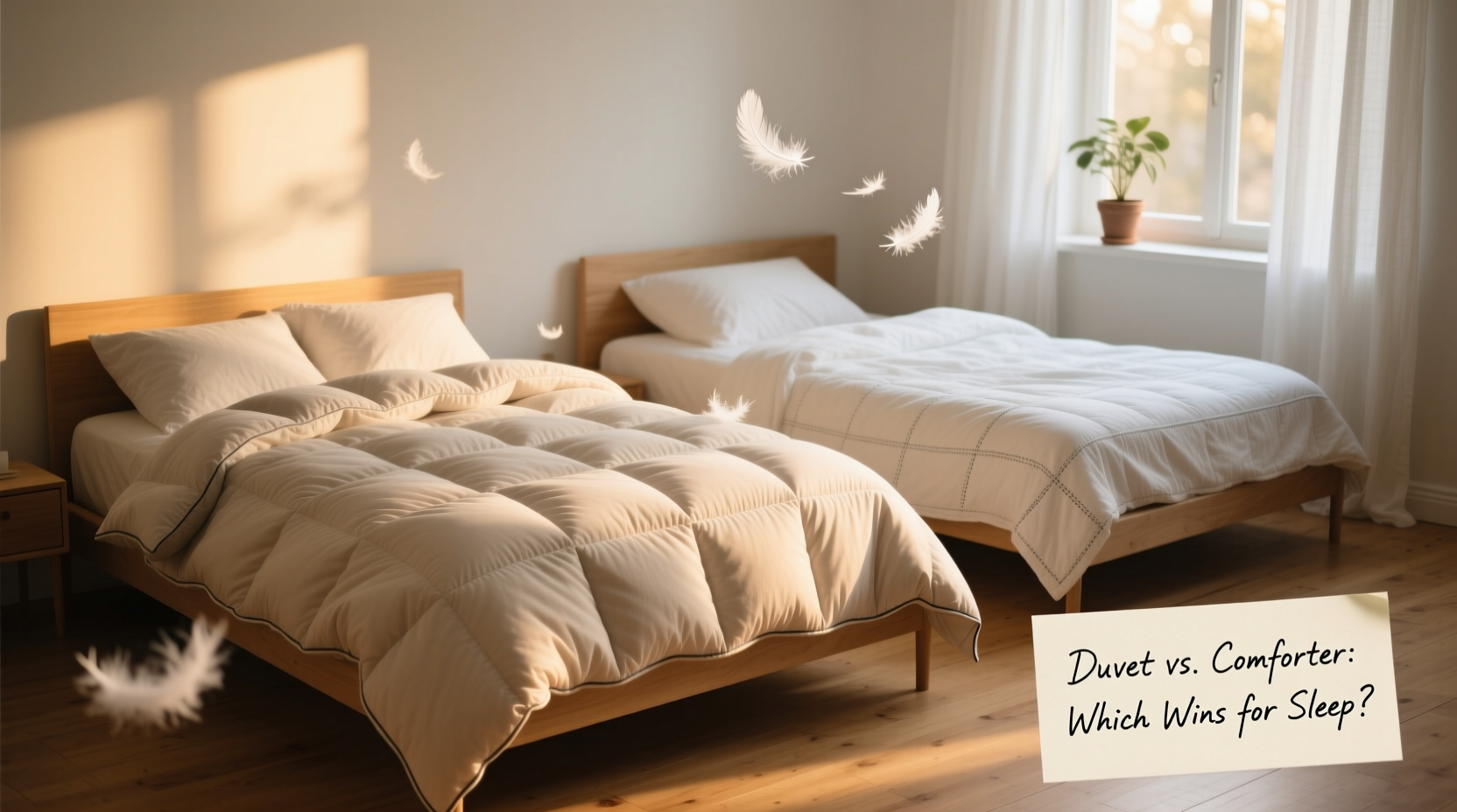 how to choose between a duvet and comforter for optimal sleep comfort