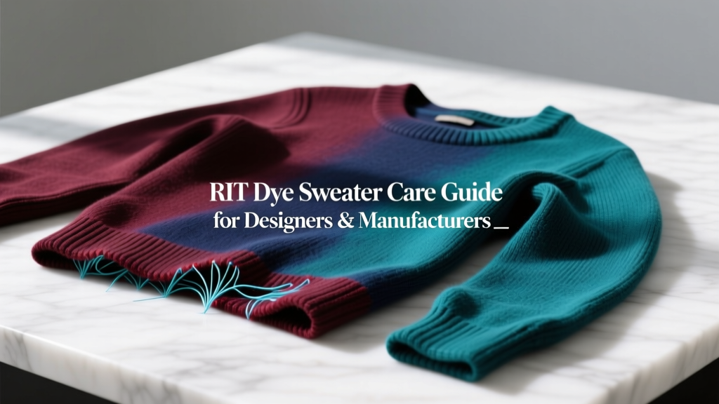 RIT Dye Sweater Care Guide for Designers & Manufacturers