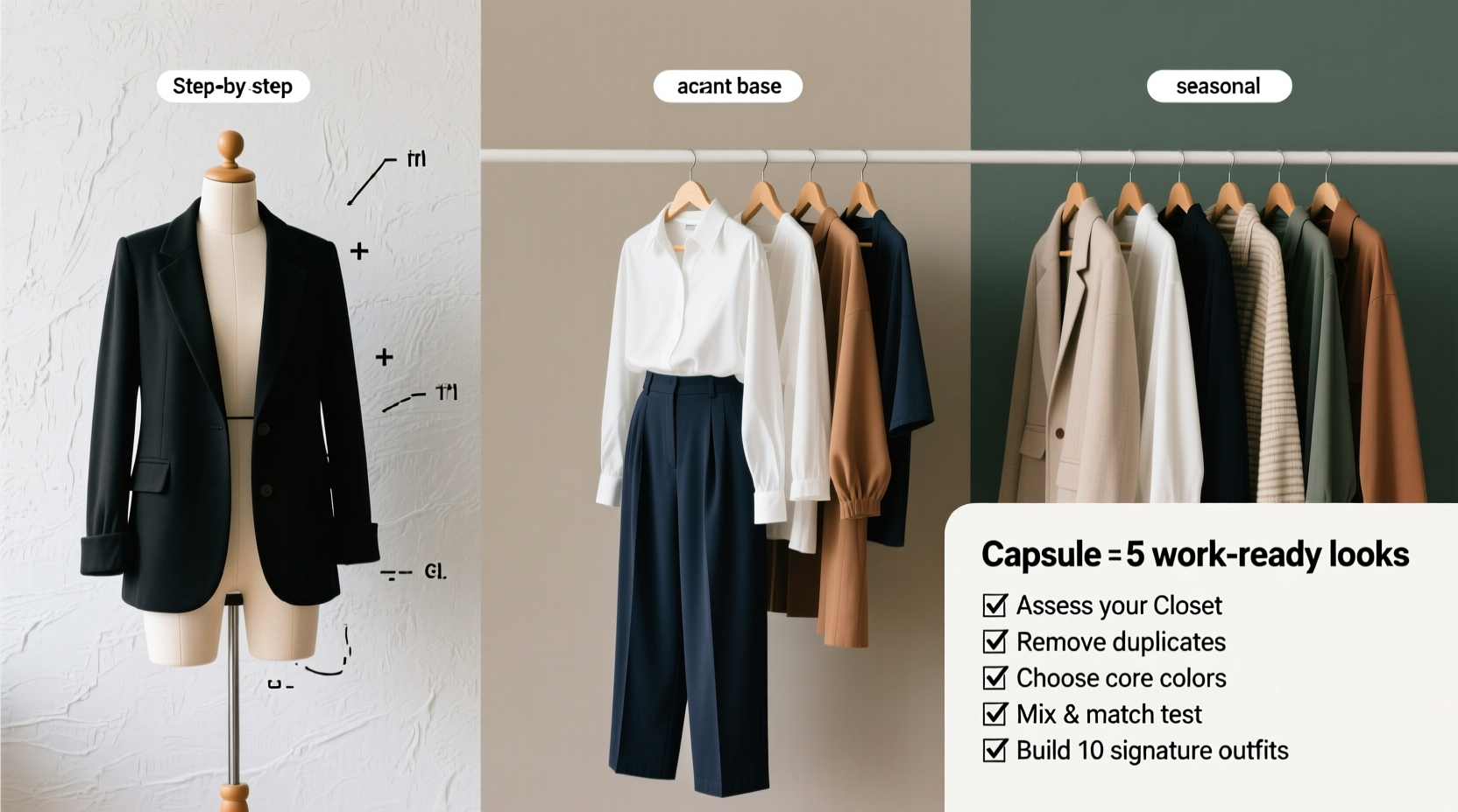 how to create a capsule wardrobe using only clothes you already own