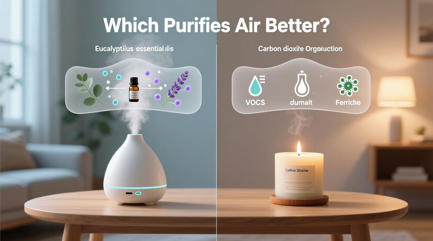 essential oil diffuser vs candle which purifies air better