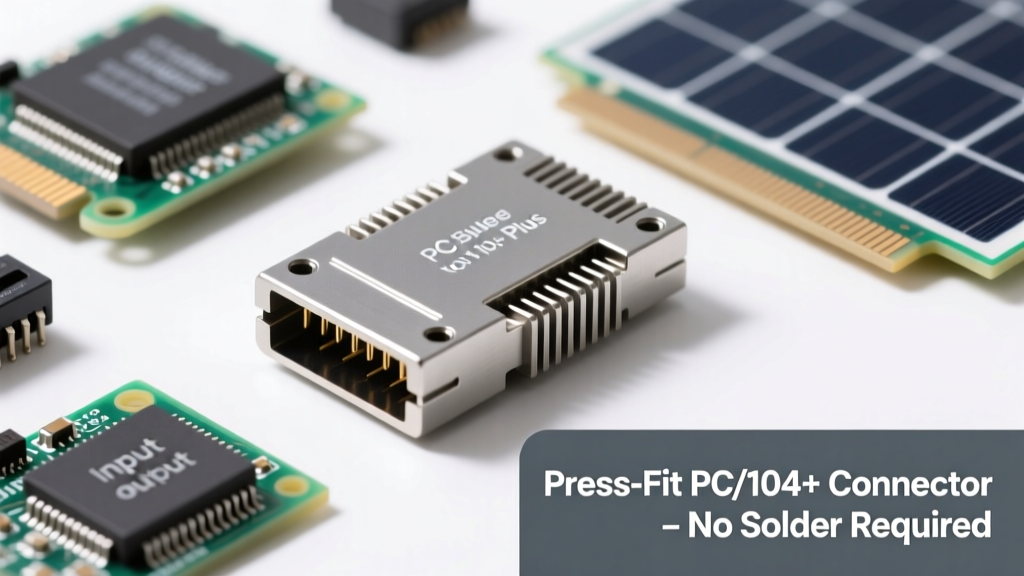 Press-Fit Style PC/104 Plus Connectors Eliminate Hand or Reflow Soldering: A Reliability and Manufacturing Breakthrough