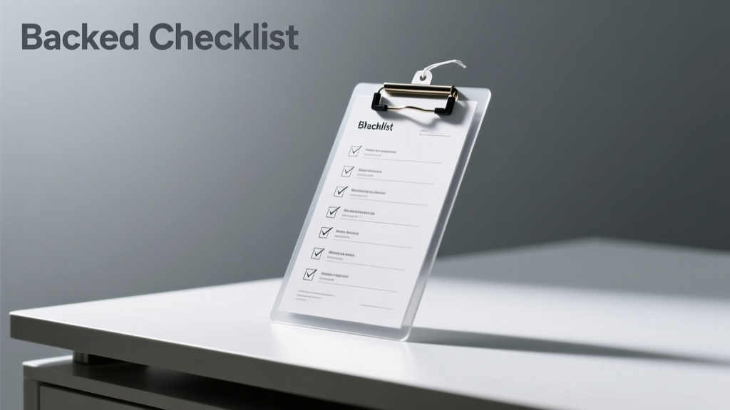 The Backed Checklist: A Botanical Field Verification Standard for Plant Identification and Conservation Monitoring
