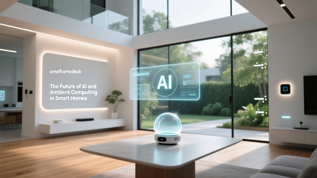 The Future of AI and Ambient Computing in Smart Homes