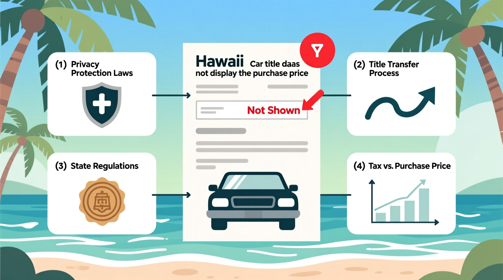 does hawaii car title show purchase price