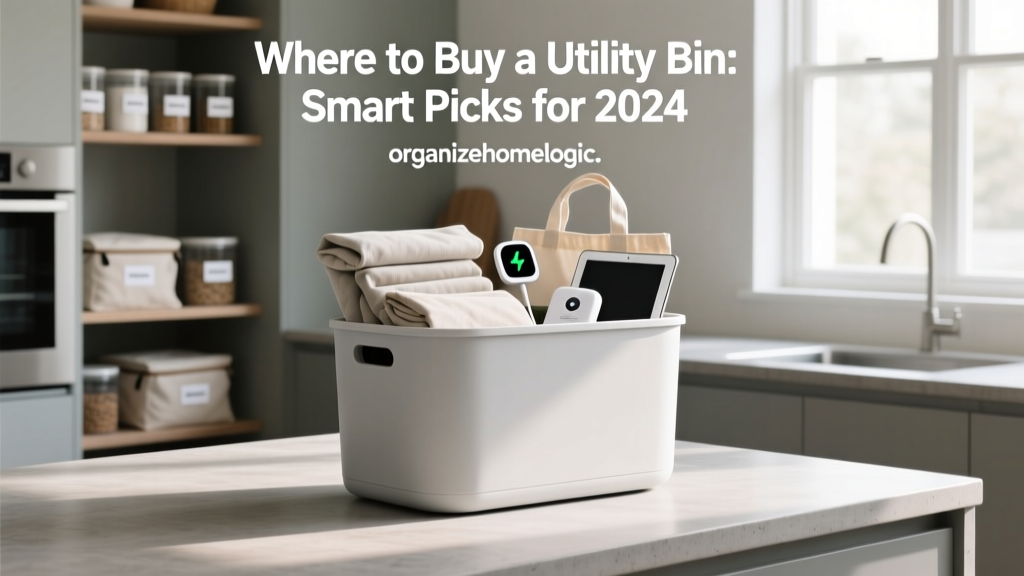 Where to Buy a Utility Bin: Smart Picks for 2024