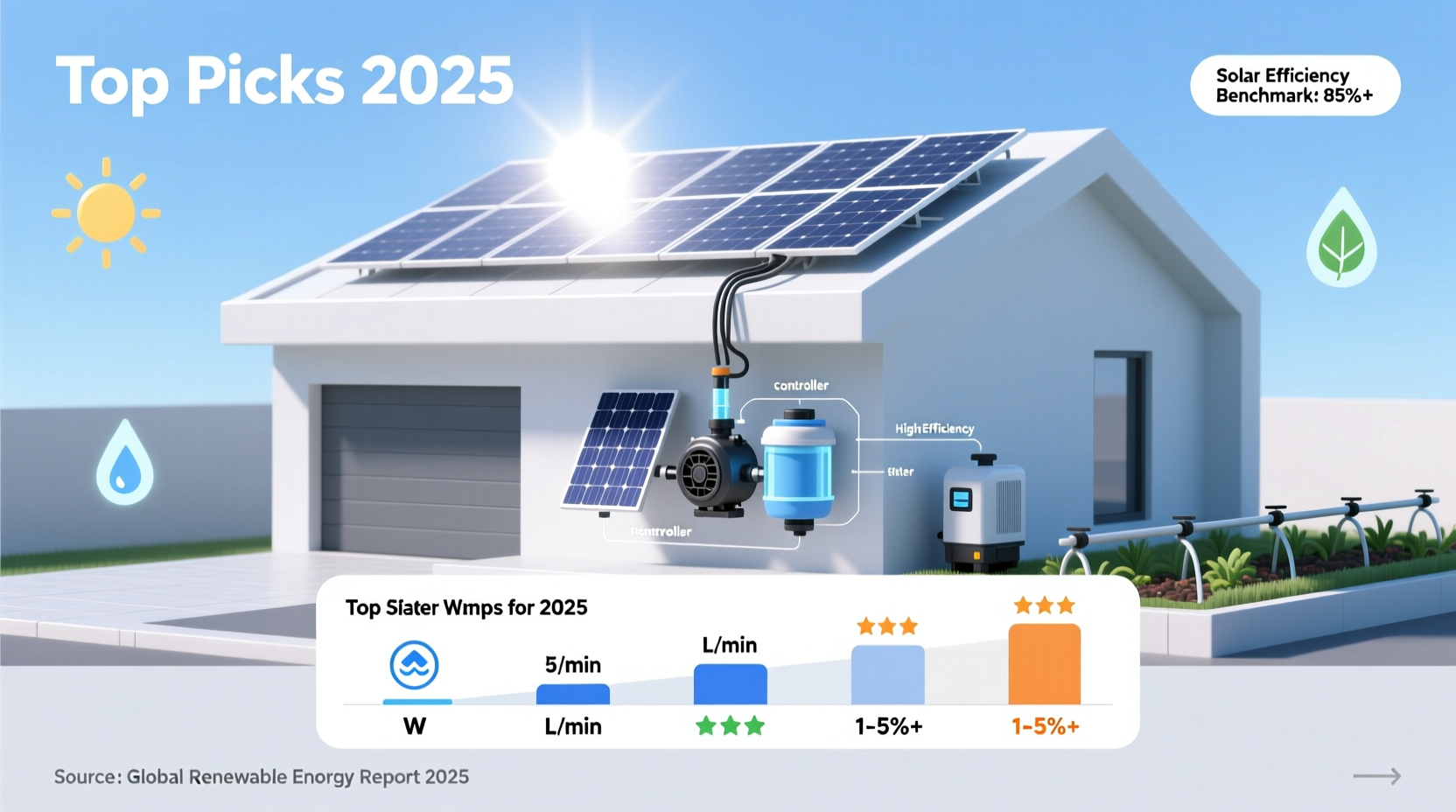 best selling solar water pump for home