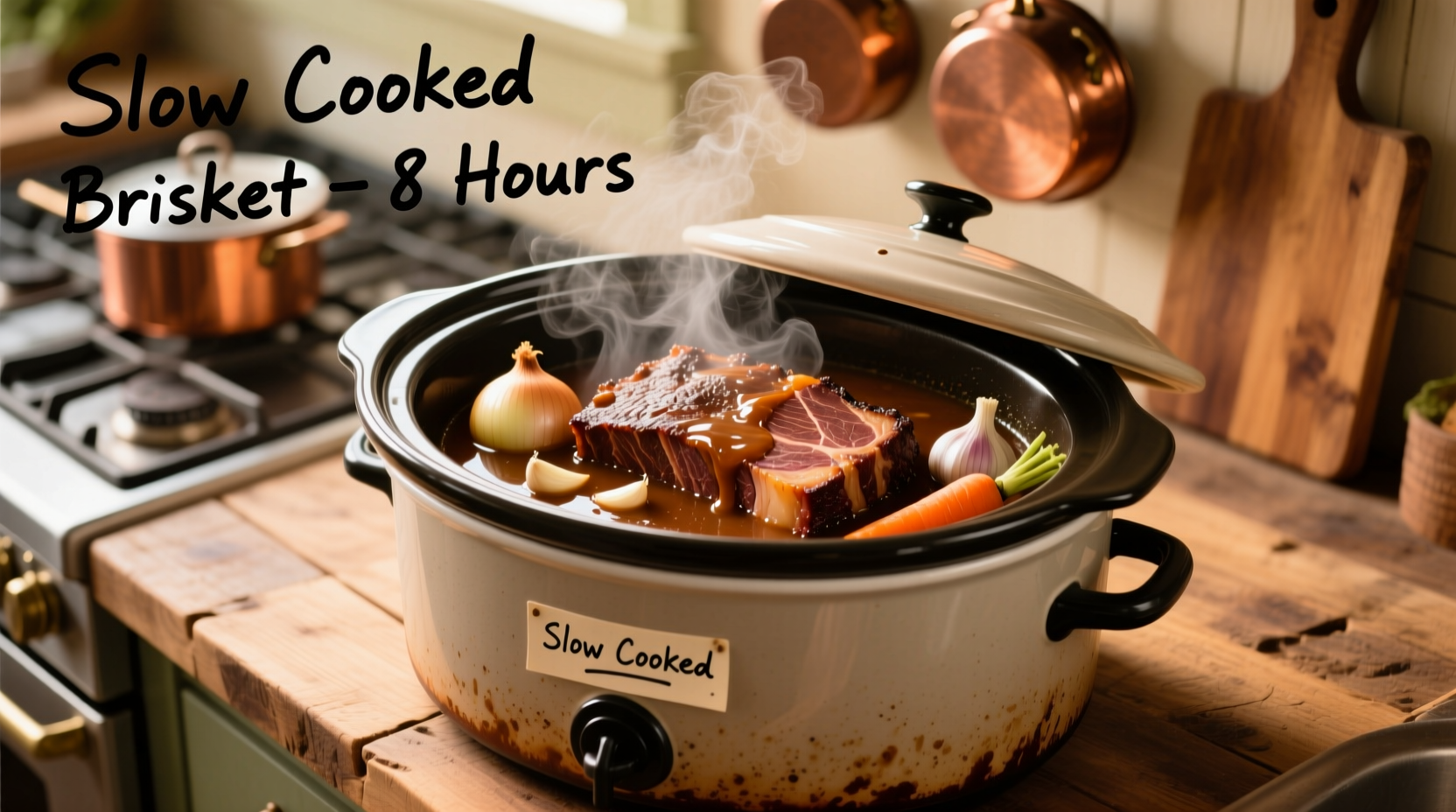 how to slow cook brisket in a slow cooker