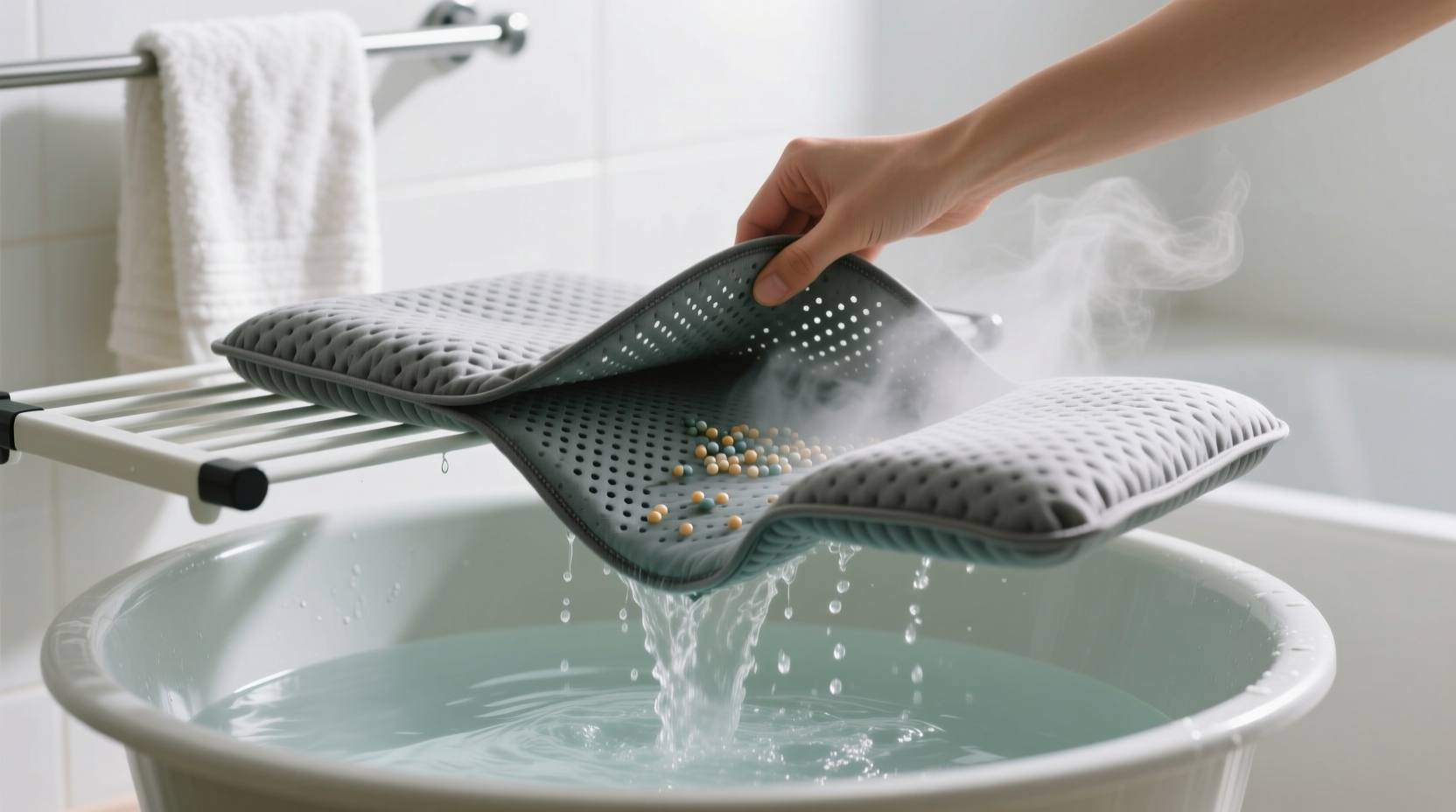 how to wash weighted lap pads with removable covers